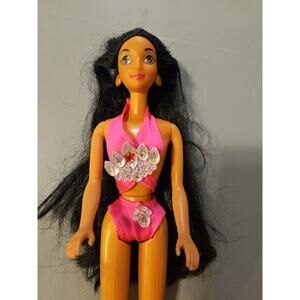 Vintage 90s Jasmine Aladdin Barbie Pink Bathing Suit
